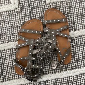 Studded gladiator sandals